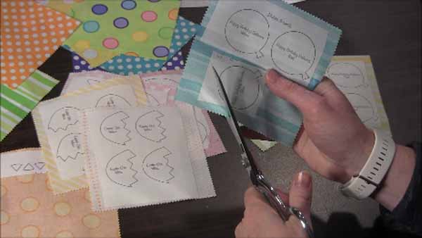 Machine Embroidered Greeting Cards Cut Templates