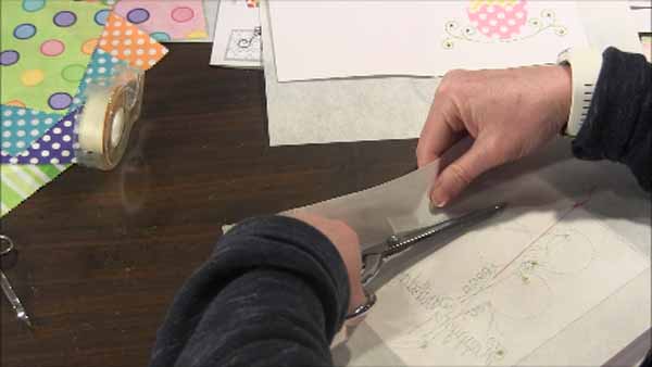 Machine Embroidered Greeting Cards Trim Stabilizer