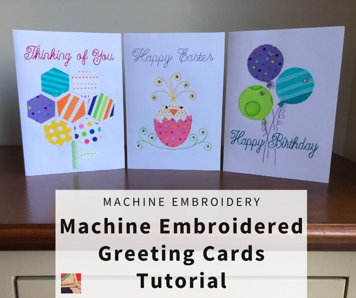 Make Greeting Cards with your Embroidery Machine