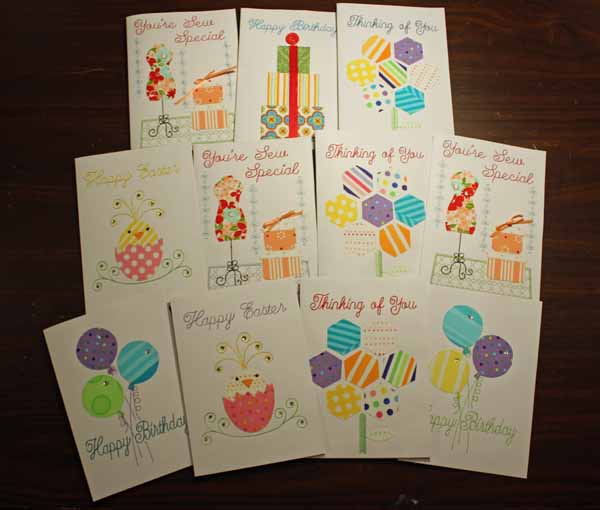 Make Greeting Cards with your Embroidery Machine