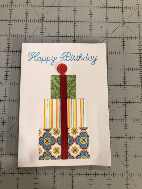 Machine Embroidered Greeting Cards Tutorial Finished Happy Birthday.JPG
