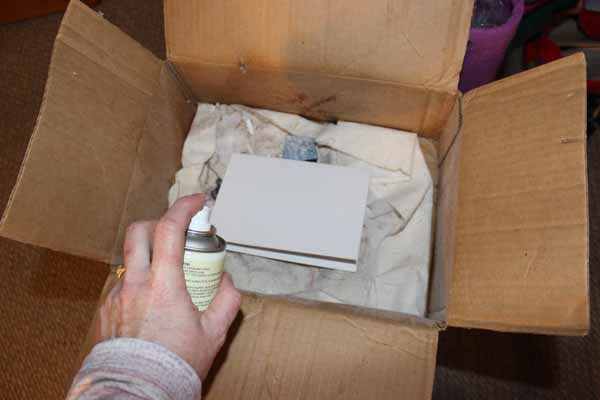 Machine Embroidered Greeting Cards Tutorial Spray Card with Adhesive.JPG