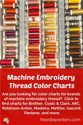 21+ Embroidery Thread Color Chart