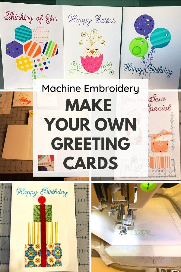Machine Embroidery Cards on Paper or Cardstock