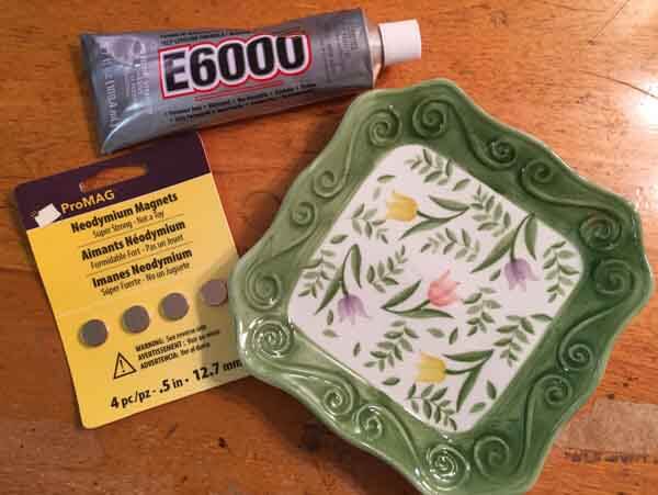 DIY Magnetic Pin Dish Tutorial - Supplies