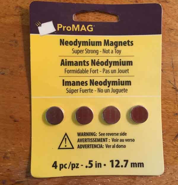 DIY Magnetic Pin Dish - Magnets