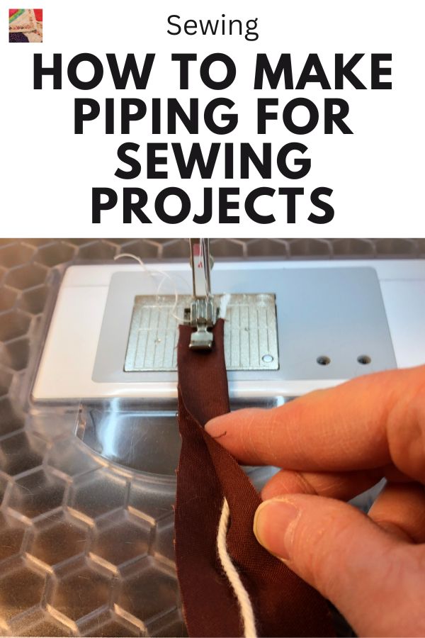 How to Make Piping for Sewing Projects - pin