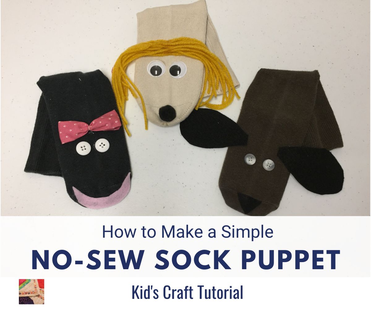 Felt Puppet Making Kit Party Supplies for Kids Art Craft Felt Sock