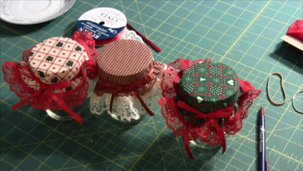 Fabric Mason Jar Topper - Topper Jar Lids