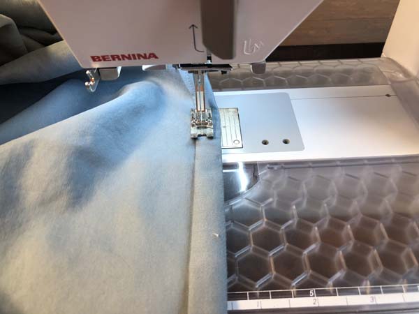 Mend Sheet Sew Seam Close to Fold