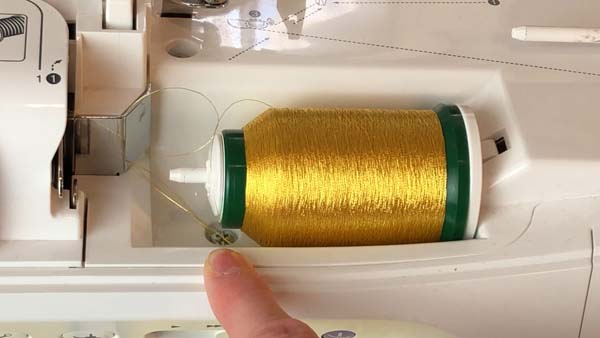 Metallic Thread Quick Tip Showing Loops 1