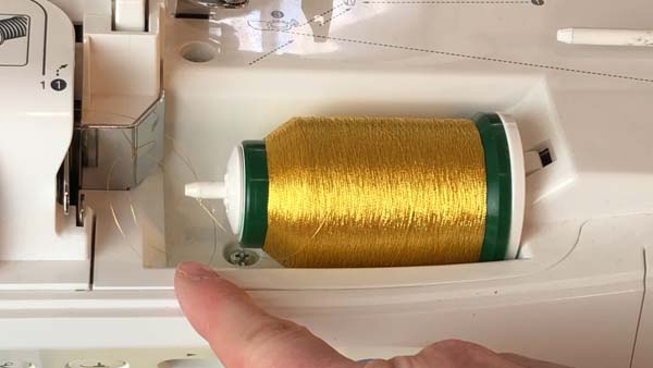 Metallic Thread Quick Tip Showing Loops 2