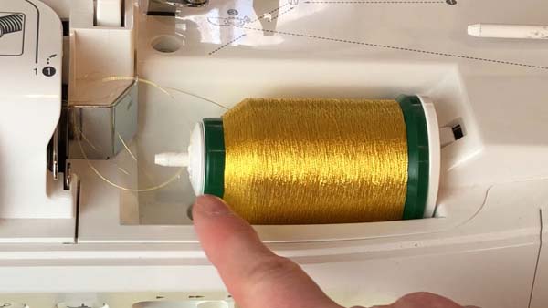 Metallic Thread Quick Tip Showing Loops 3