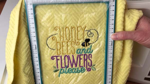 Metallic Thread Quick Tip Towel Project