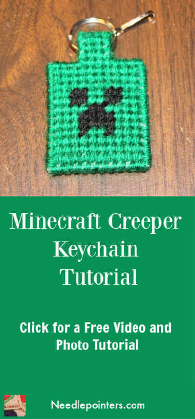 Minecraft Creeper Keychain Tutorial - Pin