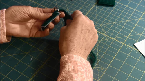 Minecraft Creeper Plastic Canvas Key ring - Ring