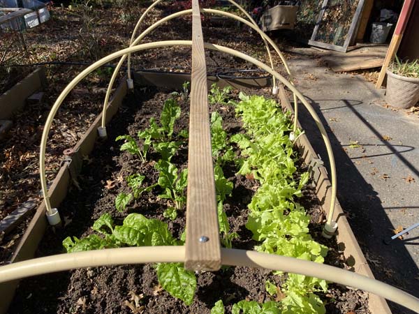 Mini Hoop Tunnel Cross Support installed