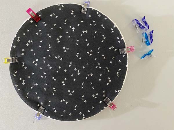 Mini Oven Mitts 4 Fabrics Clipped Together