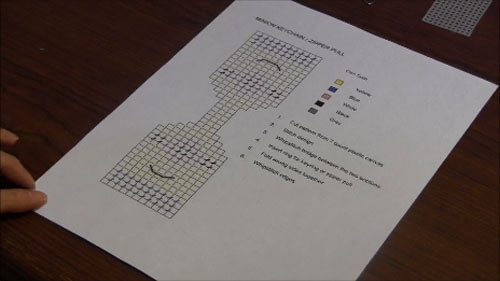 Minion Plastic Canvas Key ring - Chart