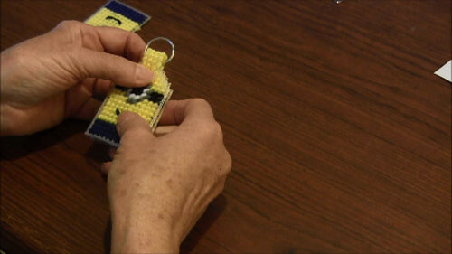 Minion Plastic Canvas Key ring - Ring