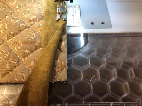 Mitered Corner 1 Binding Along Edge