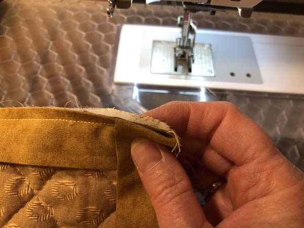 Mitered Corner 10 Showing Fold