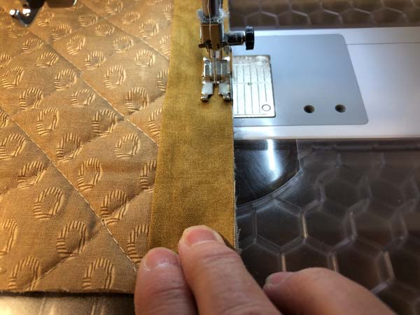 Mitered Corner 2 Sewing Seam