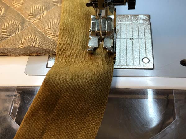 Mitered Corner 4 Sew to Line