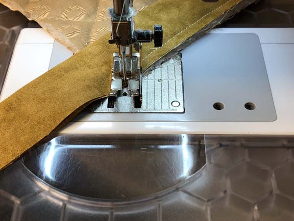 Mitered Corner 6 Sew into corner