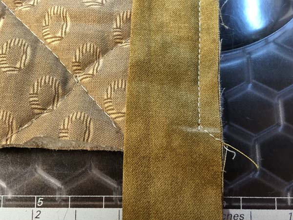 Mitered Corner 7 Showing stitching