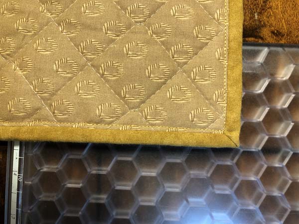 Mitered Corner Finished Mitered Corner