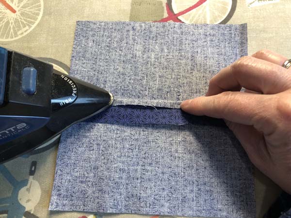 Mock French Seam 6 Press One side to Center