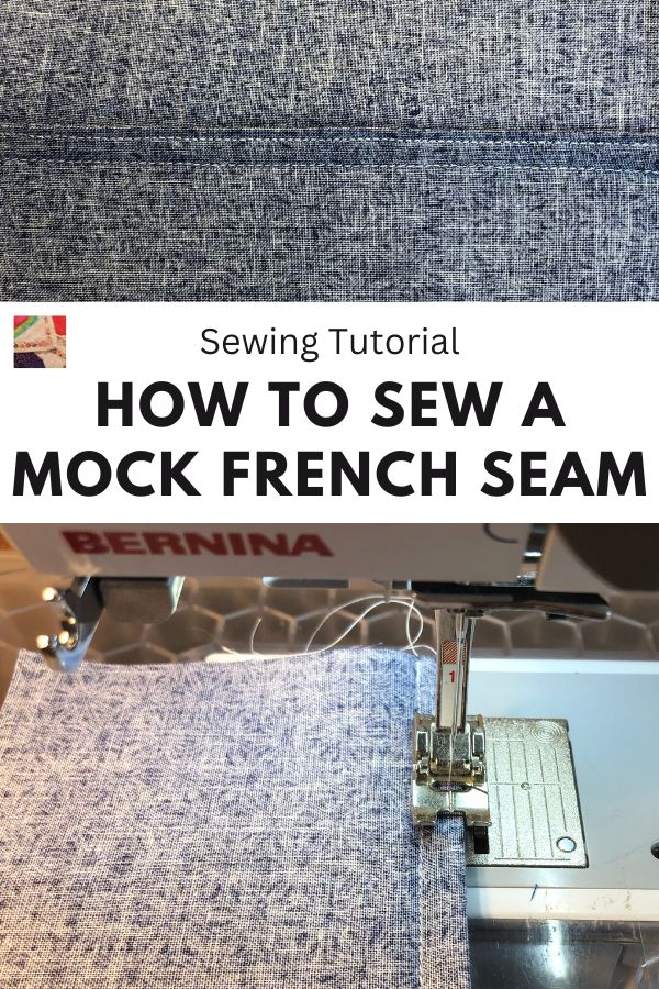 Mock French Seam Tutorial - pin