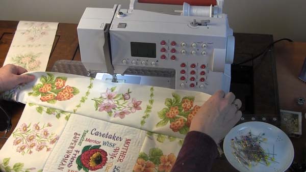 Mothers Day Pillow with Cording Finished Side Border