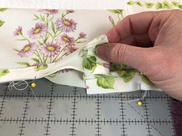 Mothers Day Pillow with Cording Fold Over Raw Edge