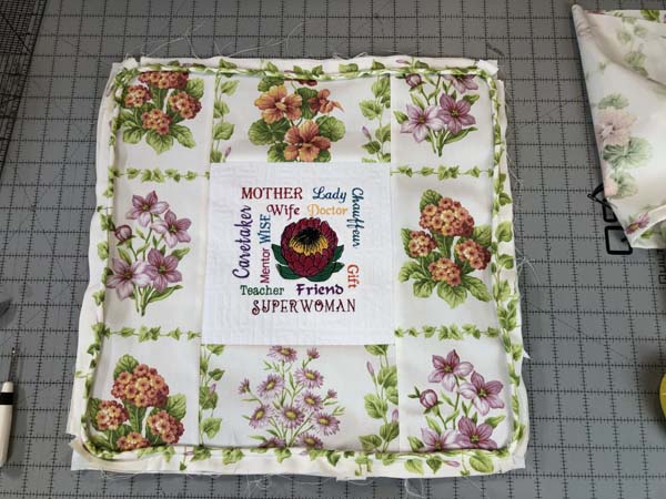 Mothers Day Pillow with Cording Sewn On