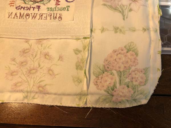 Mothers Day Pillow with Cording Zig Zag Finish