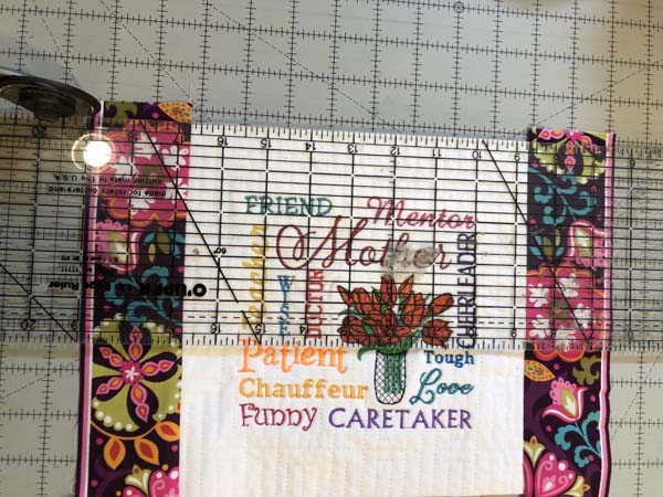 Mothers Day Pillow with Lace Trim Borders