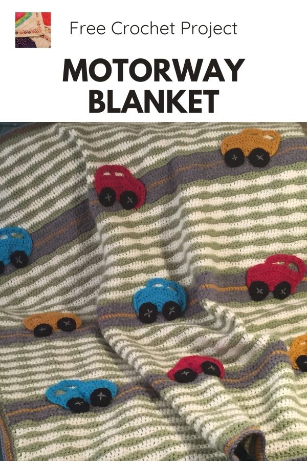Motorway Crochet Blanket - pin