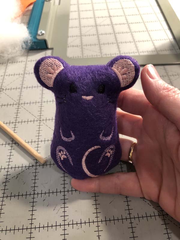 Mouse Cat Toy Machine Embroidery Project