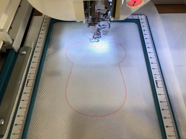 Mouse Cat Toy Stitching 1 Placement Stitch