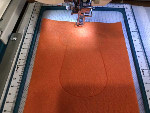 Mouse Cat Toy Stitching 2 Tack Down Stitch