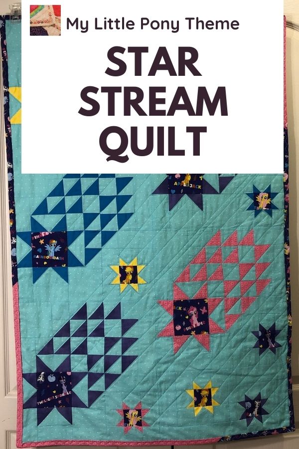 My Little Pony Star Stream Quilt Project - pin