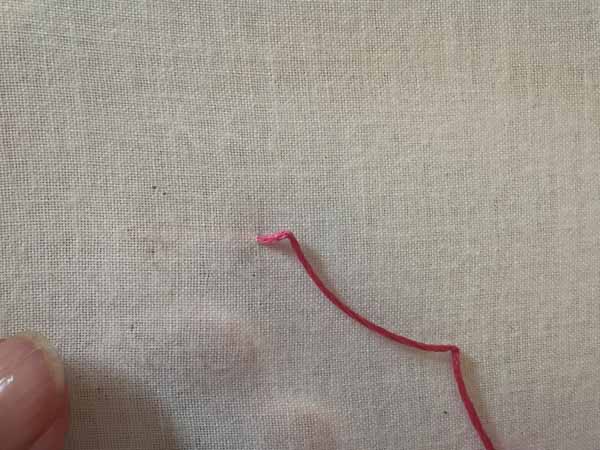 Needlework Colonial Knot Bring Thread To Top