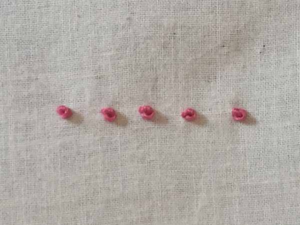 Needlework Colonial Knot Row