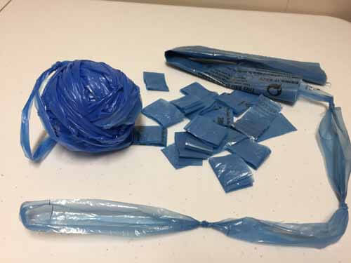 Newspaper Plastic Bag Yarn