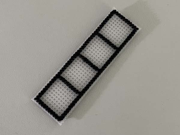 Nine Patch Bookmark 10 Stitched Horizontal