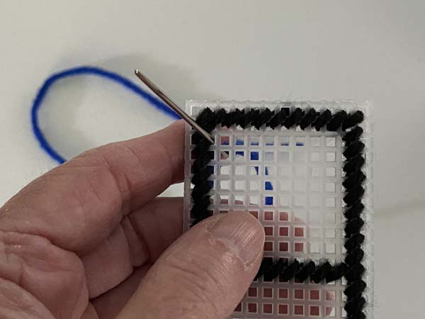 Nine Patch Bookmark 12 Start Scotch Stitch