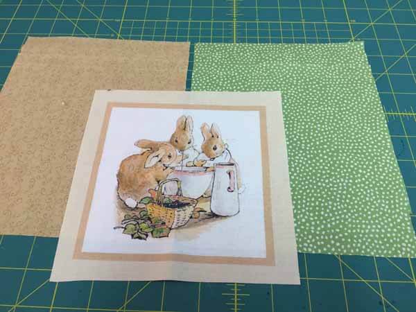 Nine Patch Pillow - Cut Fabric Blocks