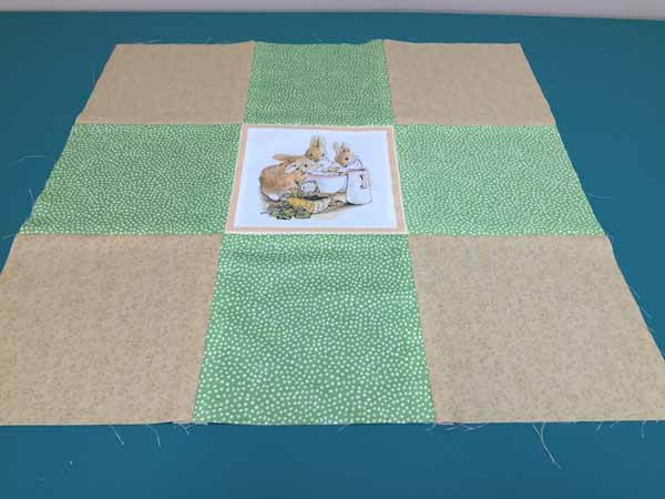 Nine Patch Pillow - Front Complete